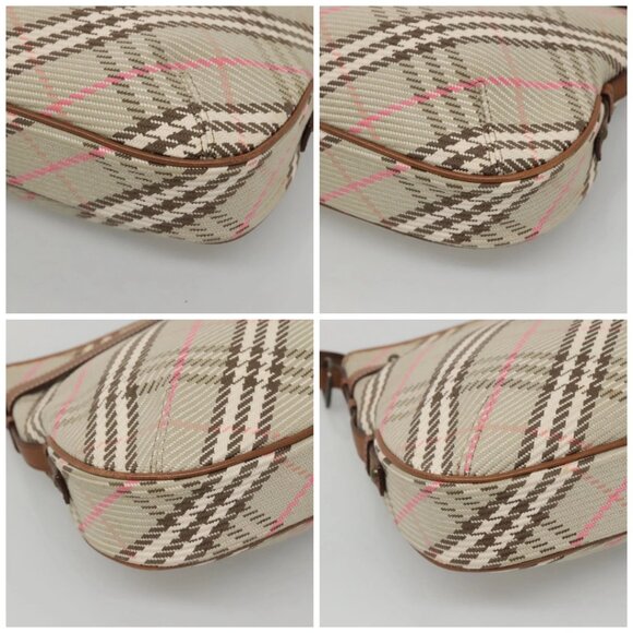 BURBERRY Nova Check Blue Label Shoulder Bag Canvas Beige - Picture 16 of 16